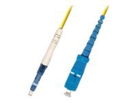 MicroConnect 3m Fiberoptisk Nettverkskabel LC/UPC til SC/UPC Enkeltmodus Gul