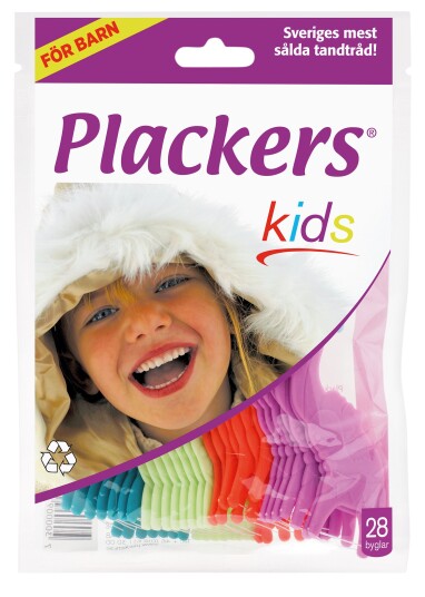 Plackers Kids Flossers Flossers for barn 28 stk