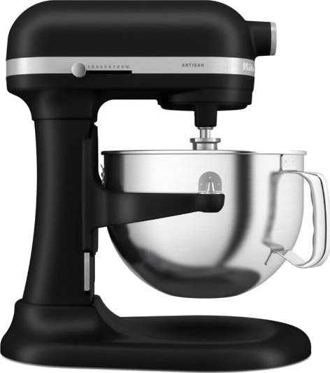 KitchenAid Artisan Kjøkkenmaskin 5,6L med Bolleløft - Matt Svart 375W KitchenAid Artisan Kjøkkenmaskin 5,6L med Bolleløft - Matt Svart 375W