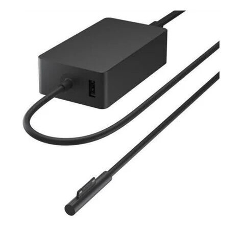 Microsoft 65W Strømadapter for Surface med USB-A-port - Svart Microsoft 65W Strømadapter for Surface med USB-A-port - Svart