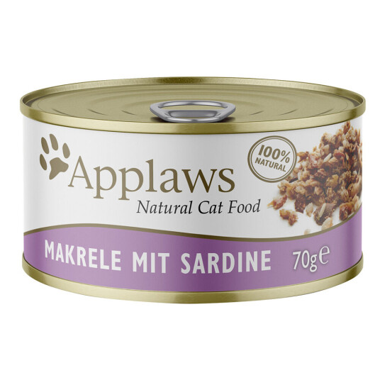 Applaws Kattemat I Buljong 6 X 70 G Makrell & Sardiner Applaws Kattemat I Buljong 6 X 70 G Makrell & Sardiner