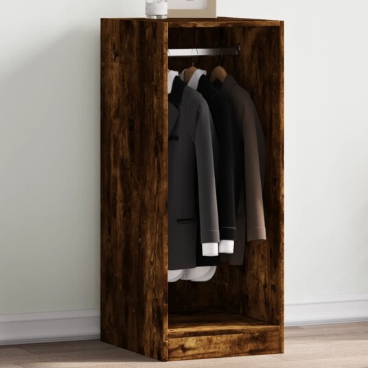 Garderobe røkt eik 48x41x102 cm konstruert tre 8721012497207