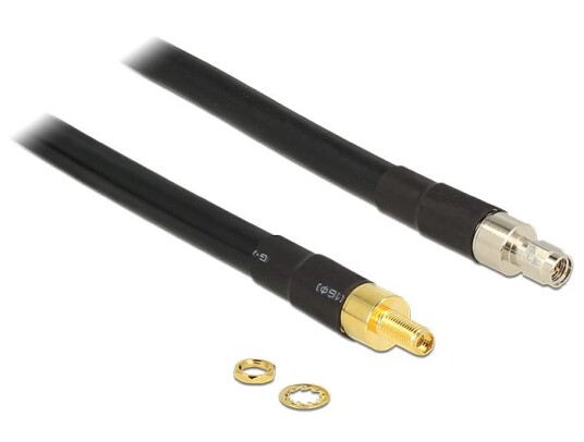 Delock CFD400 LLC400 Antenneforlengelseskabel 5m Svart