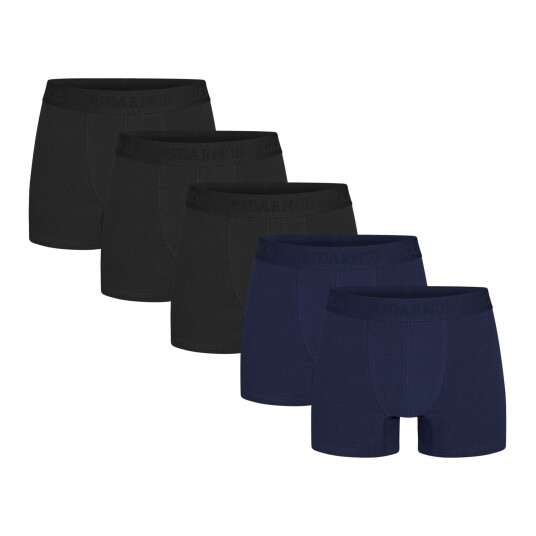 Gridarmor Men's Steine 5p Cotton Boxers 2.0 Black/blue S Gridarmor Men's Steine 5p Cotton Boxers 2.0 Black/blue S