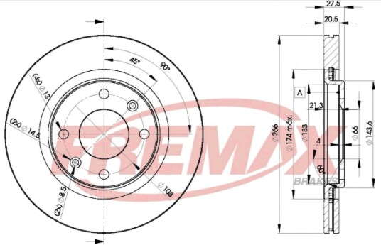 Bremseskive FREMAX BD-4697