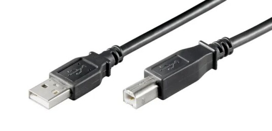 Goobay USB 2.0 A til B-kabel 1,8 m Svart