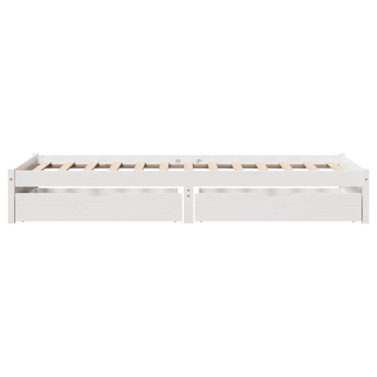 Sengeramme uten madrass hvit 90x190 cm heltre furu
