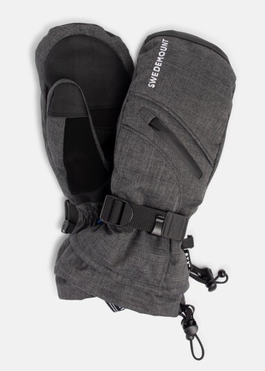 St. Anton Ski Mitten Jr, Charcoal Melange, S,  Skihansker
