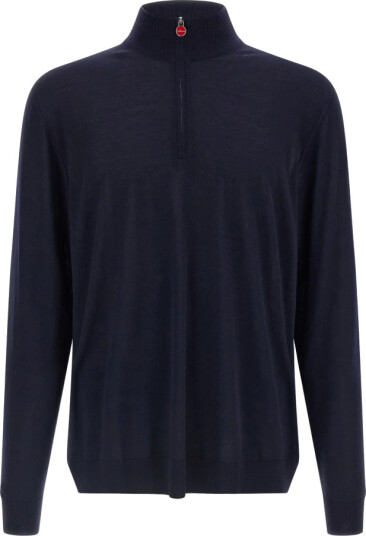 Kiton Herre Strikkevarer Blå 2XL,