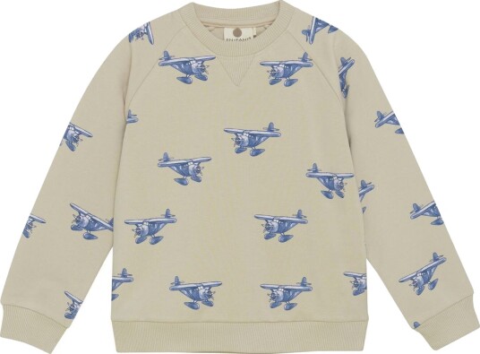 En Fant Sweatshirt AOP French Oak (110 / 5 år)