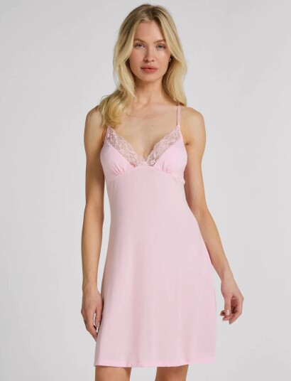 Hunkemöller Sd Jersey Lace Bow Pink M