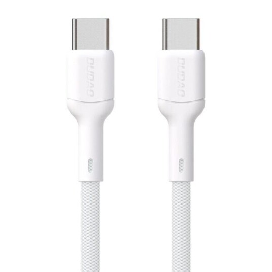 Dudao L9C 65W USB-C-kabel 2 m Hvit for rask lading og datatransfer Dudao L9C 65W USB-C-kabel 2 m Hvit for rask lading og datatransfer
