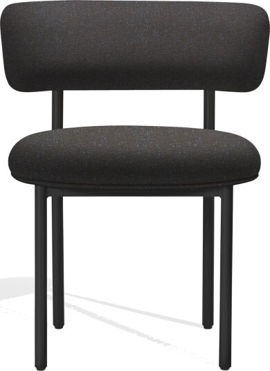 Møbel Copenhagen Font Spisebordsstol Boucle Zero 0010/Svart Understell
