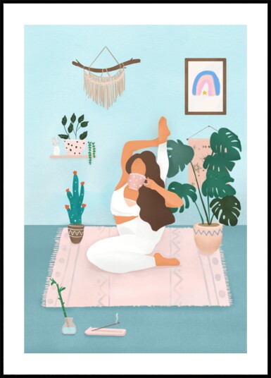 Yoga Time Plakat / 50x70 Yoga Time Plakat / 50x70