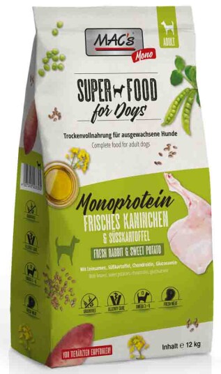 Mac'S Super Food For Dogs 3Kg Kanin Sensimono Tørrfôr Til Hund Mac'S Super Food For Dogs 3Kg Kanin Sensimono Tørrfôr Til Hund