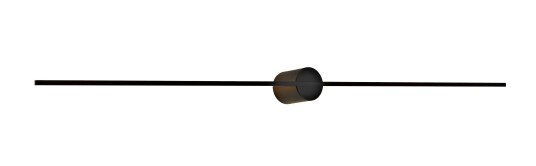 NorDesign Eros 600 vegglampe IP44 dimbar Inwards - Svart NorDesign Eros 600 vegglampe IP44 dimbar Inwards - Svart