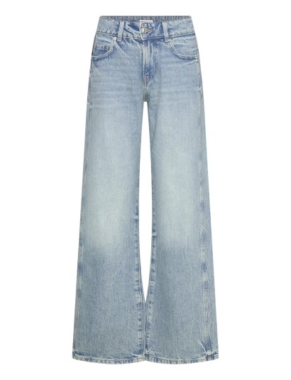 Gina Tricot Wide Flare Jeans   Blue   36