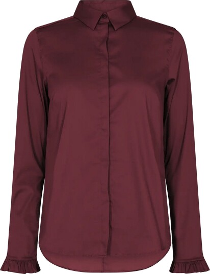 MOS MOSH Mmmattie Flip Shirt Burgundy M