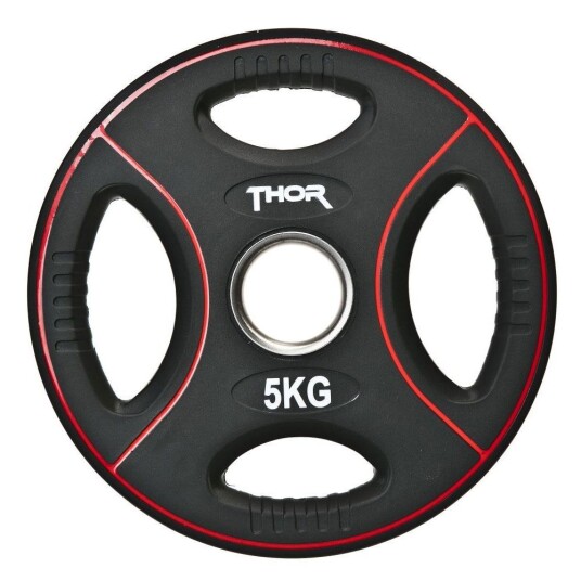Thor Fitness Svart PU Vektplater 50 mm
