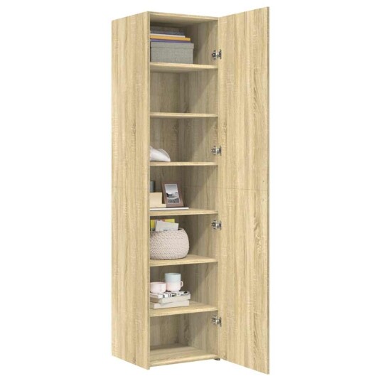 Hylle sonoma eik 45x42,5x185 cm konstruert tre