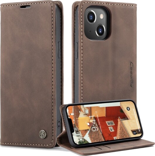 CaseMe Matte Wallet Style (iPhone 14 Plus) Brun