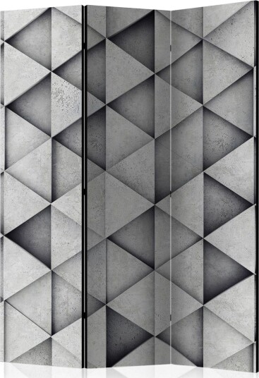 Romdeler - Grey Triangles 135x172 - Artgeist sp. z o. o.