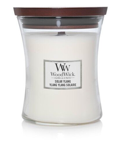 WoodWick Scented candle with wooden lid - Solar Ylang