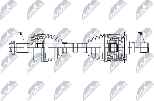 Nty Drivaksel NTY NPW ME 072