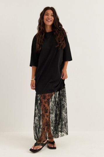 Vila Vikata S/S OVERSIZE LACE DRESS