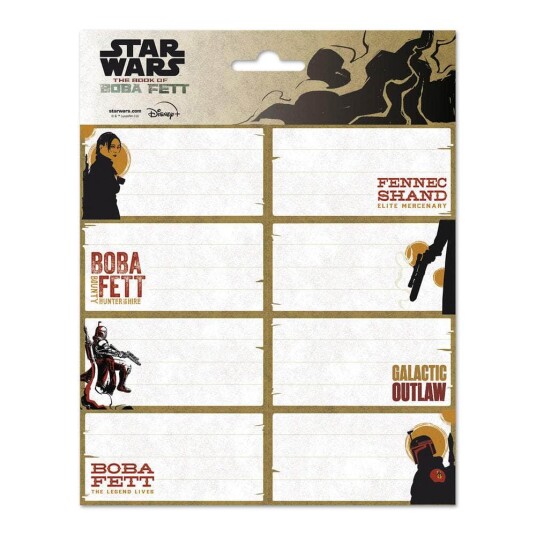 Star Wars The Book of Boba Fett Etiketter Selvklebende Star Wars The Book of Boba Fett Etiketter Selvklebende