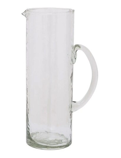 Urban Nature Culture Urban Nature Culture Jug Hammered Transparent Nude Ø 15 CM