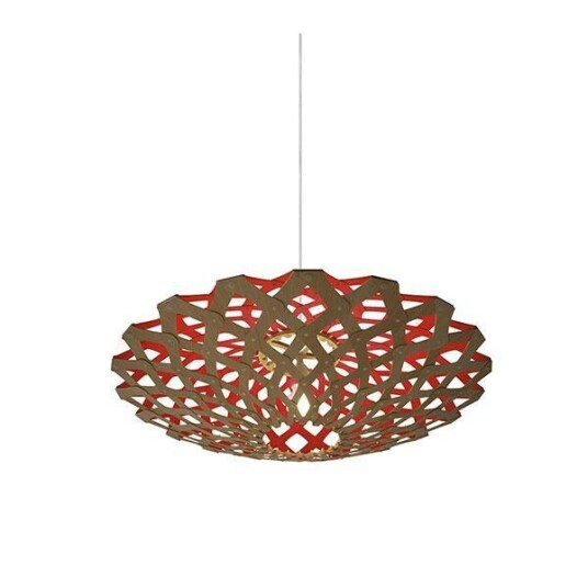 David Trubridge Flax Rød Taklampe David Trubridge Flax Rød Taklampe