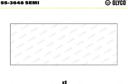 Lagerbøssing stempelstang GLYCO 55 3648 SEMI