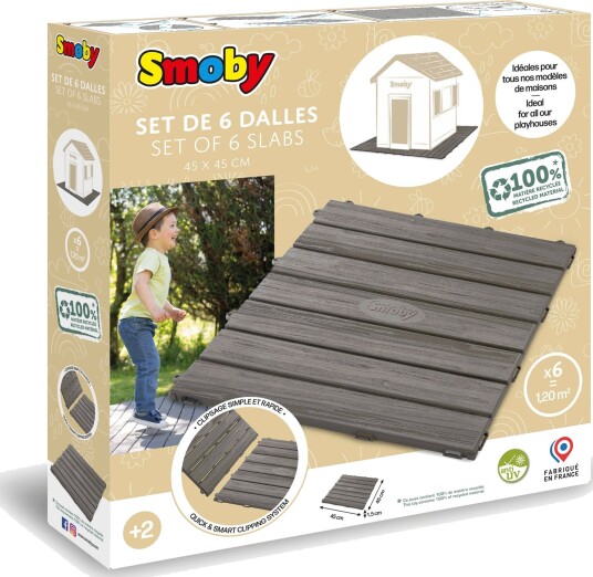 Smoby Gulvplater 45x45 cm 6 Stk Smoby Gulvplater 45x45 cm 6 Stk