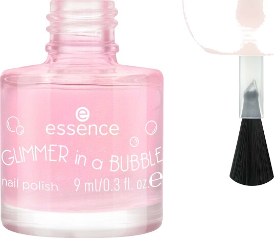 essence Glimmer In A Bubble Nail Polish 01 Glaze In A Haze
