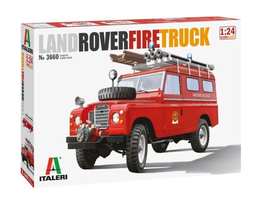 ITALERI 1:24 Land Rover Brannbil Modellsett ITALERI 1:24 Land Rover Brannbil Modellsett
