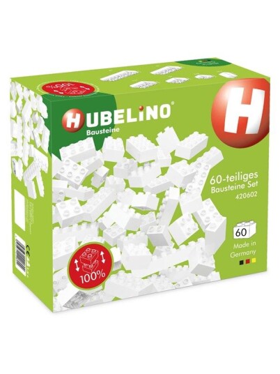 Hubelino Building Blocks White 60dlg.