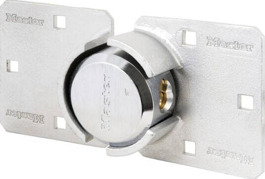 Master Lock Hengelås 736Eurd Og Beslagsett Værbestandig, Inkl. 2 Nøkler Stål/Sølv