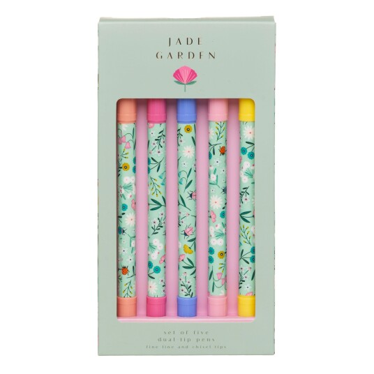 Whsmith Tusj m/dobbel Spiss Jade Garden