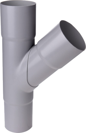 Plastmo grenrør Ø110x75mm 45° grå