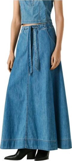 Pepe Jeans Dame Skjørt Blå M,
