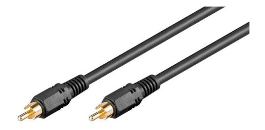 Pro 15m RCA Mono Kabel Svart - Skjermet Han-Han