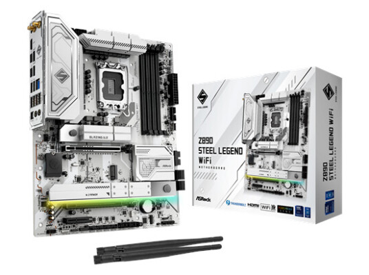ASRock Z890 Steel Legend Hovedkort med WiFi 7 ATX DDR5 ASRock Z890 Steel Legend Hovedkort med WiFi 7 ATX DDR5