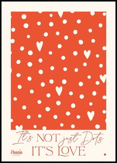 About Love. Dots Plakat Plakat / 100x150cm