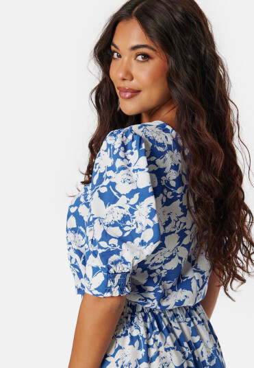 VERO MODA Vmfrej 2/4 kerry top Blue/White/Floral XS