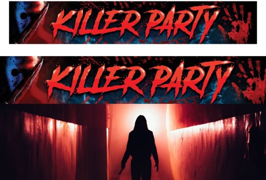 Fiestas Guirca Stoffbanner Killer Party 290 x 50 cm
