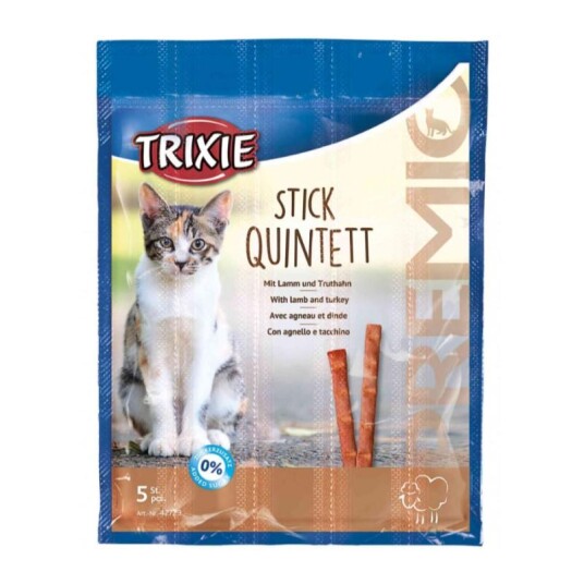 Trixie Premio Quintett Kattesnacks Lam og Kalkun 5 stk Trixie Premio Quintett Kattesnacks Lam og Kalkun 5 stk