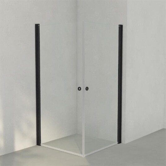 INR Iconic Nordic Rooms Dusjhjørne Linc Angel Original, Klart Glass, Timeless Glass Svart Matt / 100x100cm INR Iconic Nordic Rooms Dusjhjørne Linc Angel Original, Klart Glass, Timeless Glass Svart Matt / 100x100cm