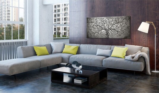 Tavle Sølv Tree 120X60 Artgeist sp. z o. o.