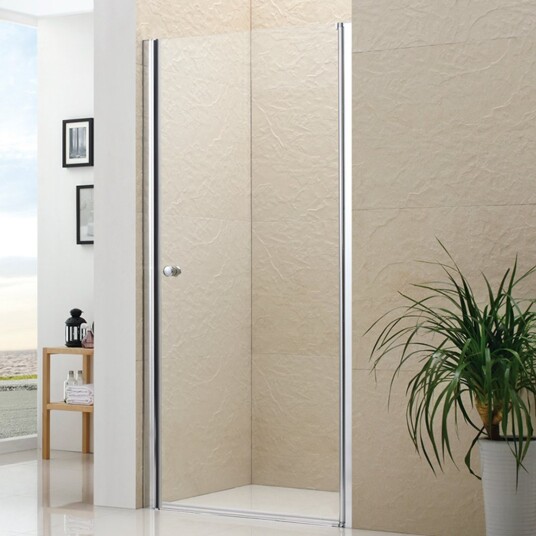 CELESTE ENKEL NISJEDØR 5MM 90-95X190 CM M/ SIKKERHETSFOLIE, KROM